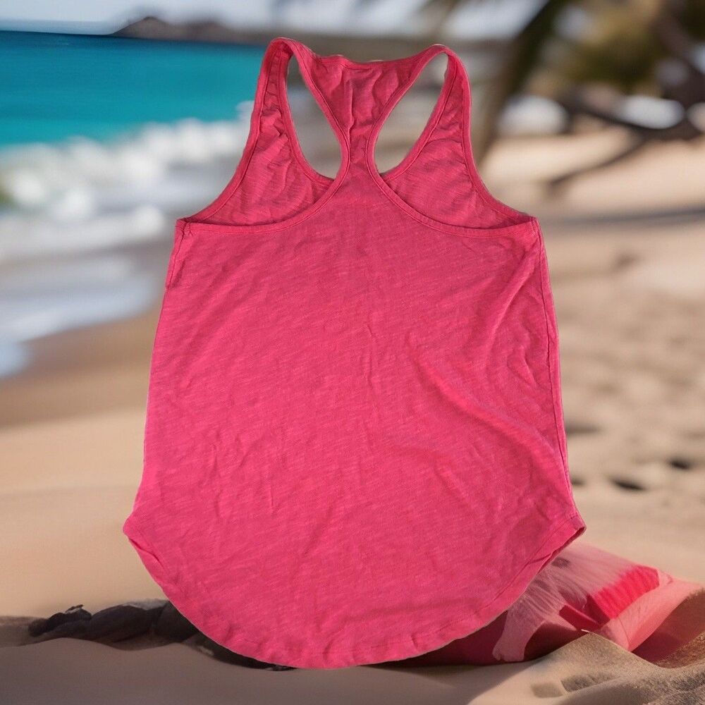Victoria’s Secret PINK Sleepwear Tank Top Racerback Embroidered Dog Logo Small